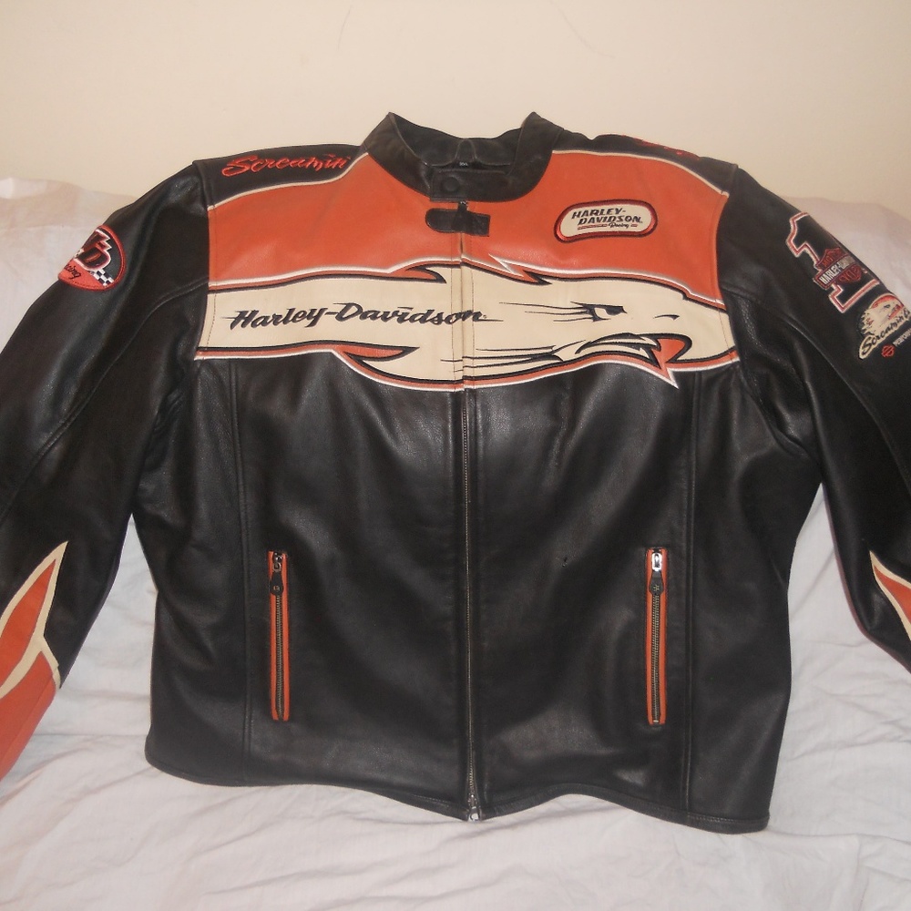Harley Davidson screaming Eagle  leather Jacket
